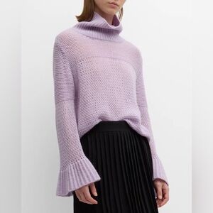 Lisa Todd Softy Lofty Mixed Stitch 100% Cashmere Sweater Sise Medium